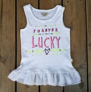 New girls Lucky Brand peplum style tunic tank top